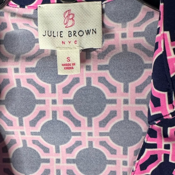 Julie Brown Wrap Geometric Printed Dress - Picture 3 of 5